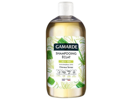 Gamarde Gamarde, Bio, Aloe Vera, Haarbehandlung Shampoo, Strahlend, Alle Haartypen, 500 ml Regular