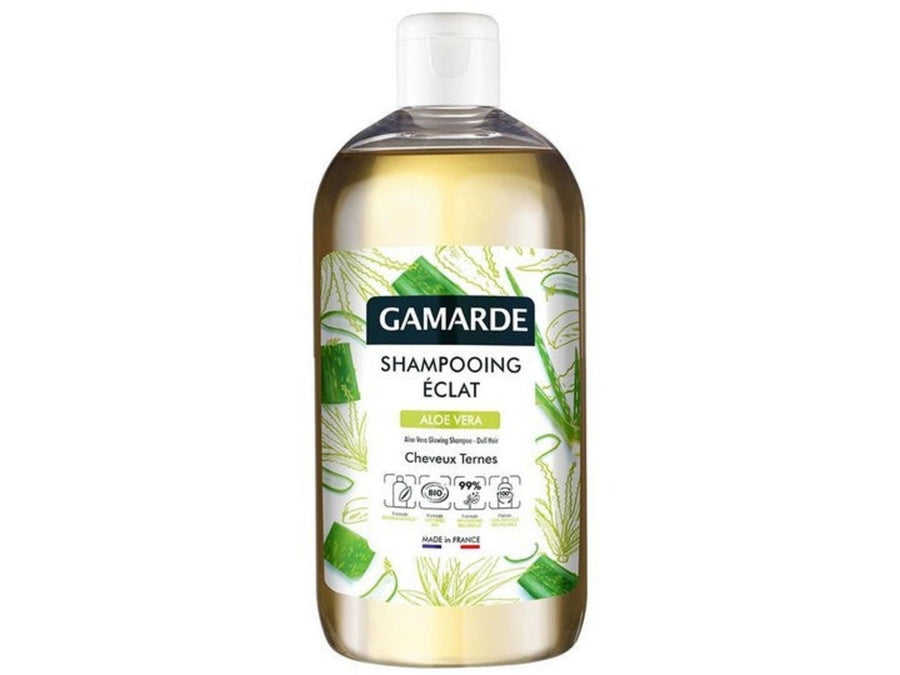 Gamarde Gamarde, Bio, Aloe Vera, Haarbehandlung Shampoo, Strahlend, Alle Haartypen, 500 ml Regular
