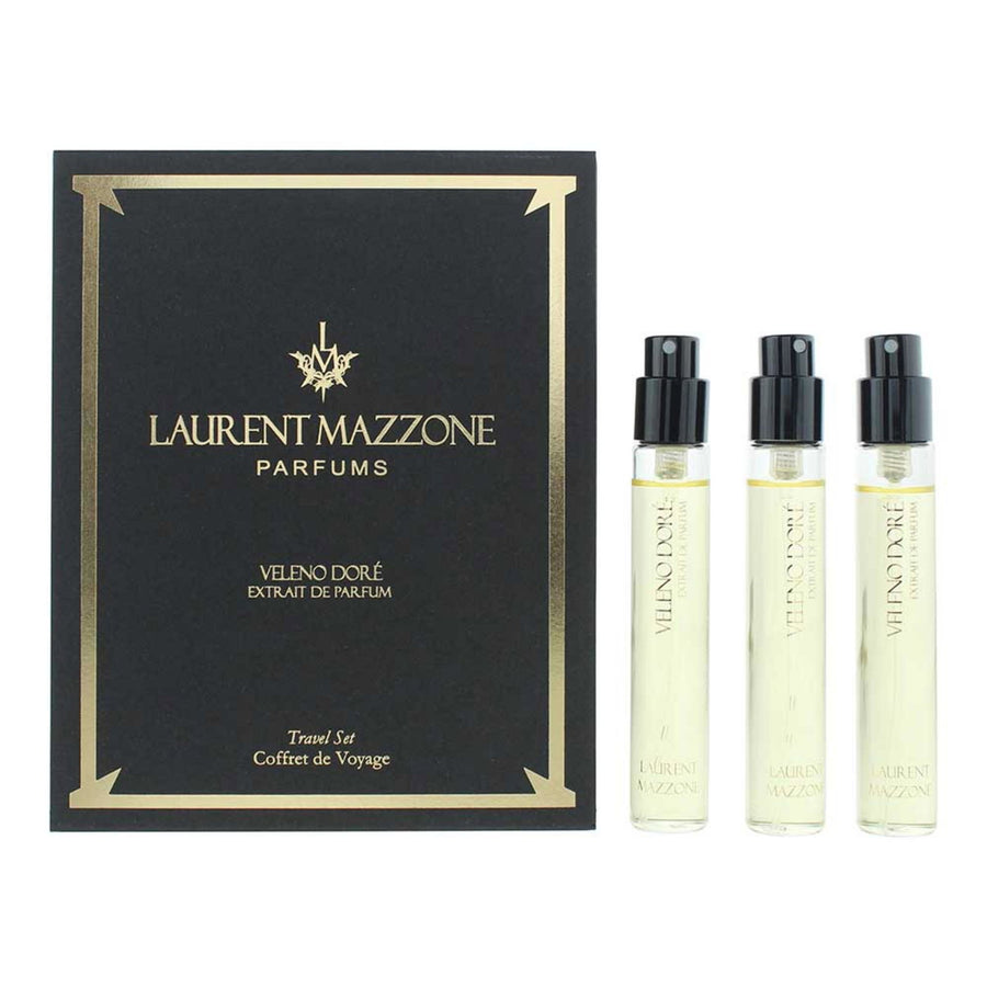 Set Trio, Laurent Mazzone, Veleno Dore, Extrait De Parfum, Unisex, 3 pcs, 15 ml