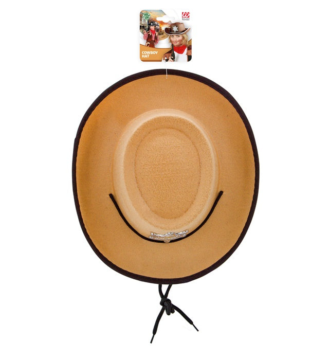 Hellbrauner Cowboyhut mit Sheriffstern für Kinder