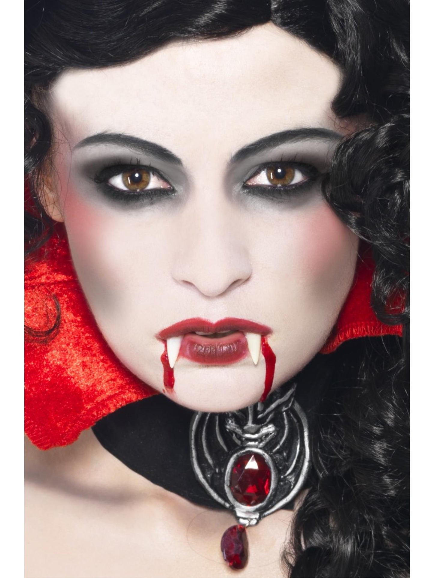 Smiffys Make-Up FX, Vampire Kit, White & Red CD für Unisex