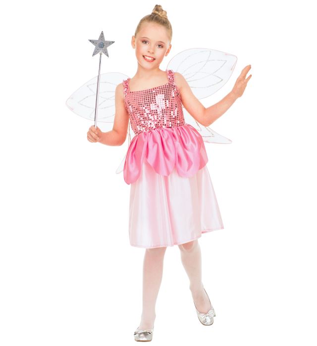 Funkelndes Pailettenkleid mit schimmernden Flügeln für Fasnacht