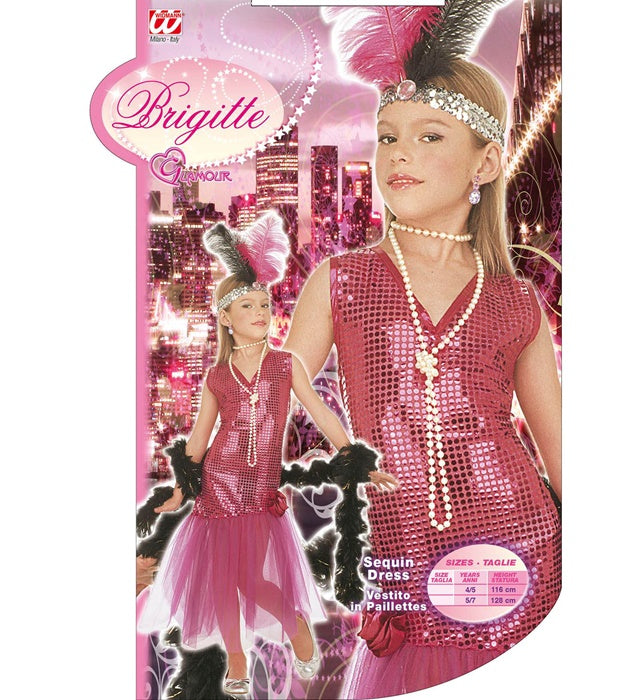 Paillettenkleid BRIGITTE mit funkelnden Pailletten für Fasnacht und Karneval