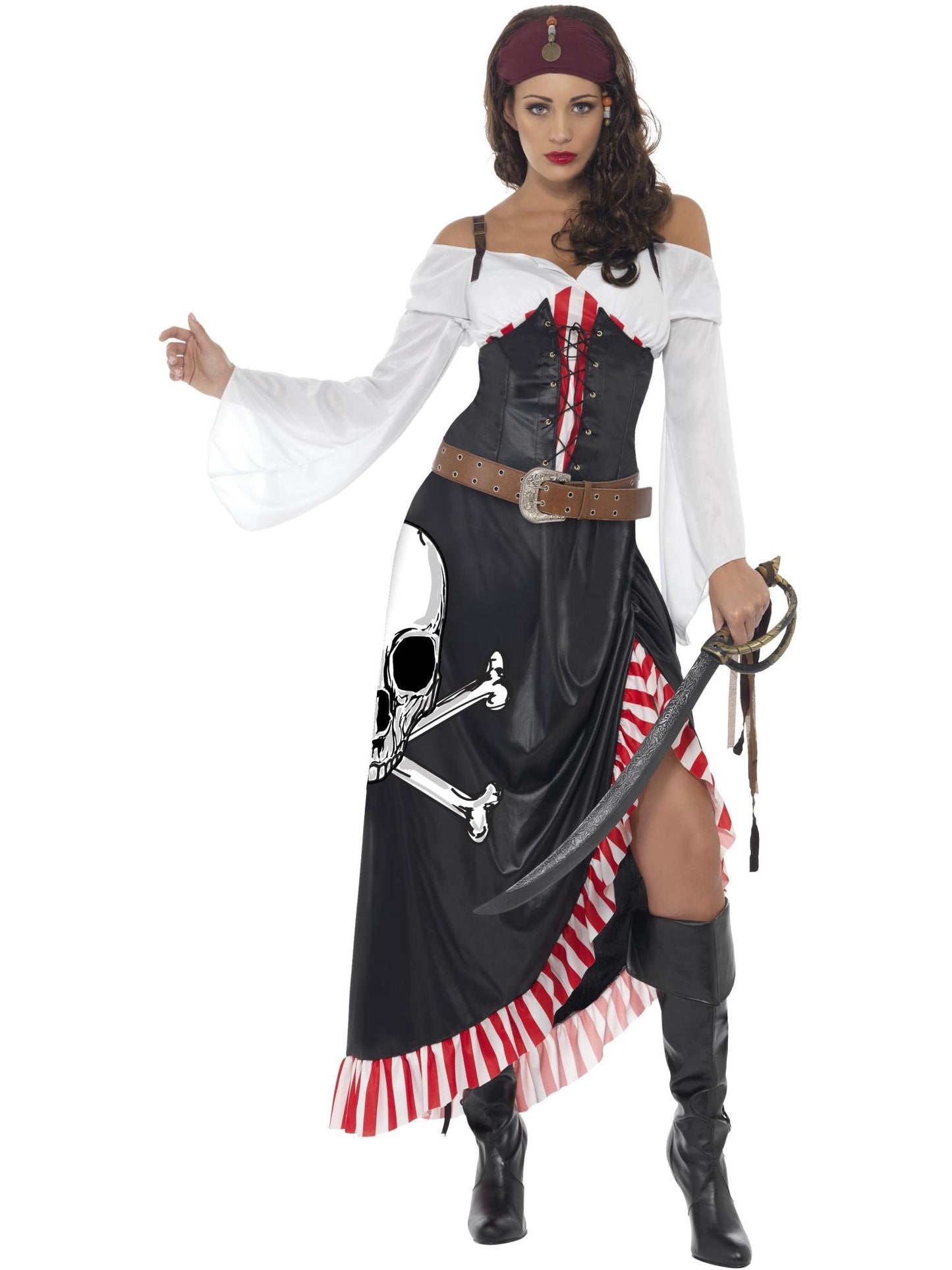 Smiffys PIRATE Sultry Swashbuckler, Black CS für Damen
