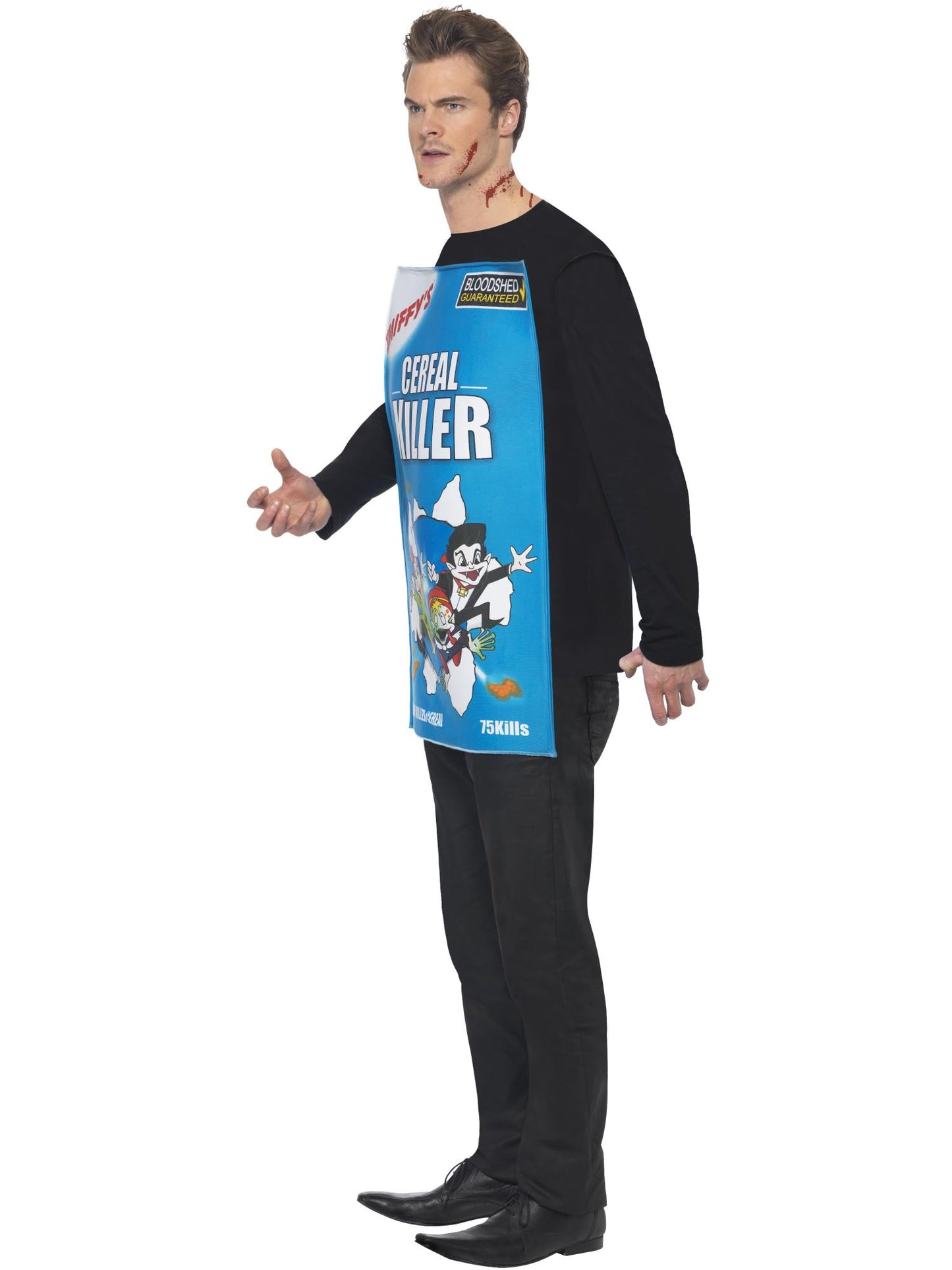 Smiffys COMEDY Cereal Killer Costume, Blue CS für Unisex