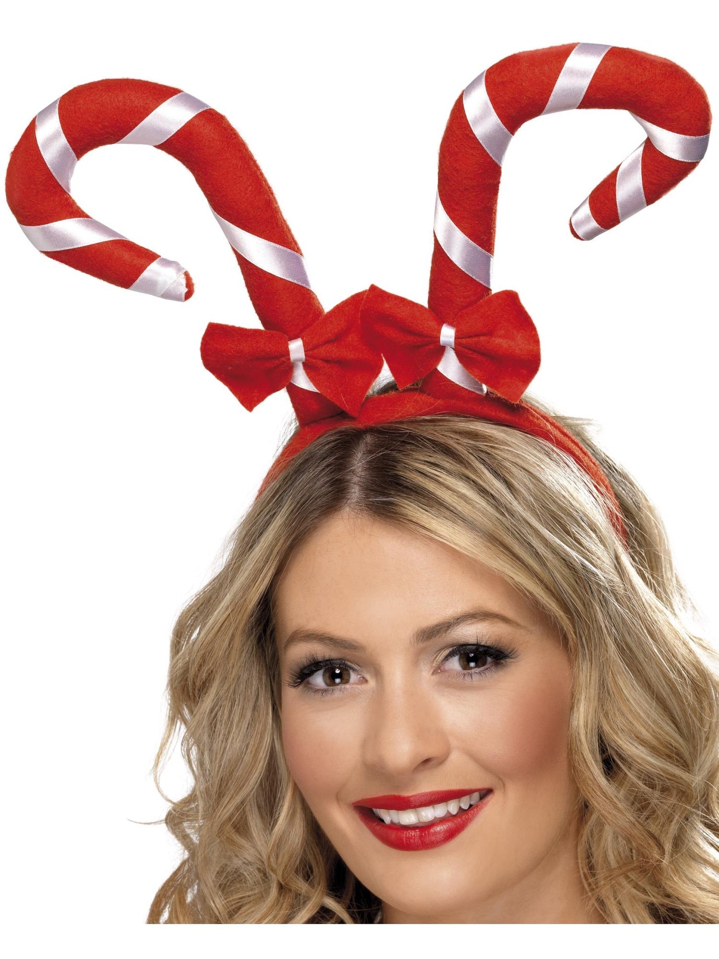 Smiffys Candy Cane Headband, Red & White HA für Unisex