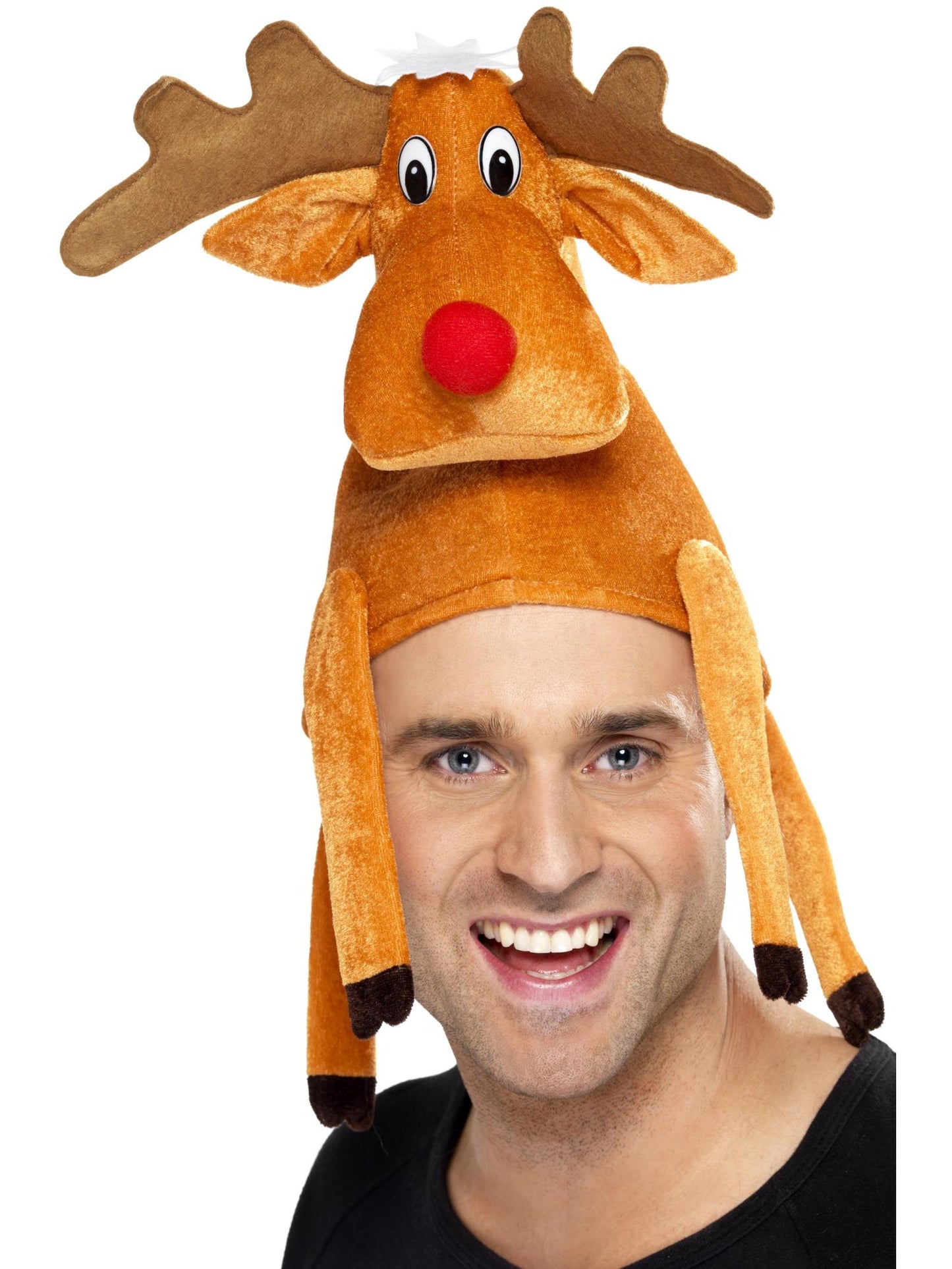 Smiffys Reindeer Hat, Brown für Herren