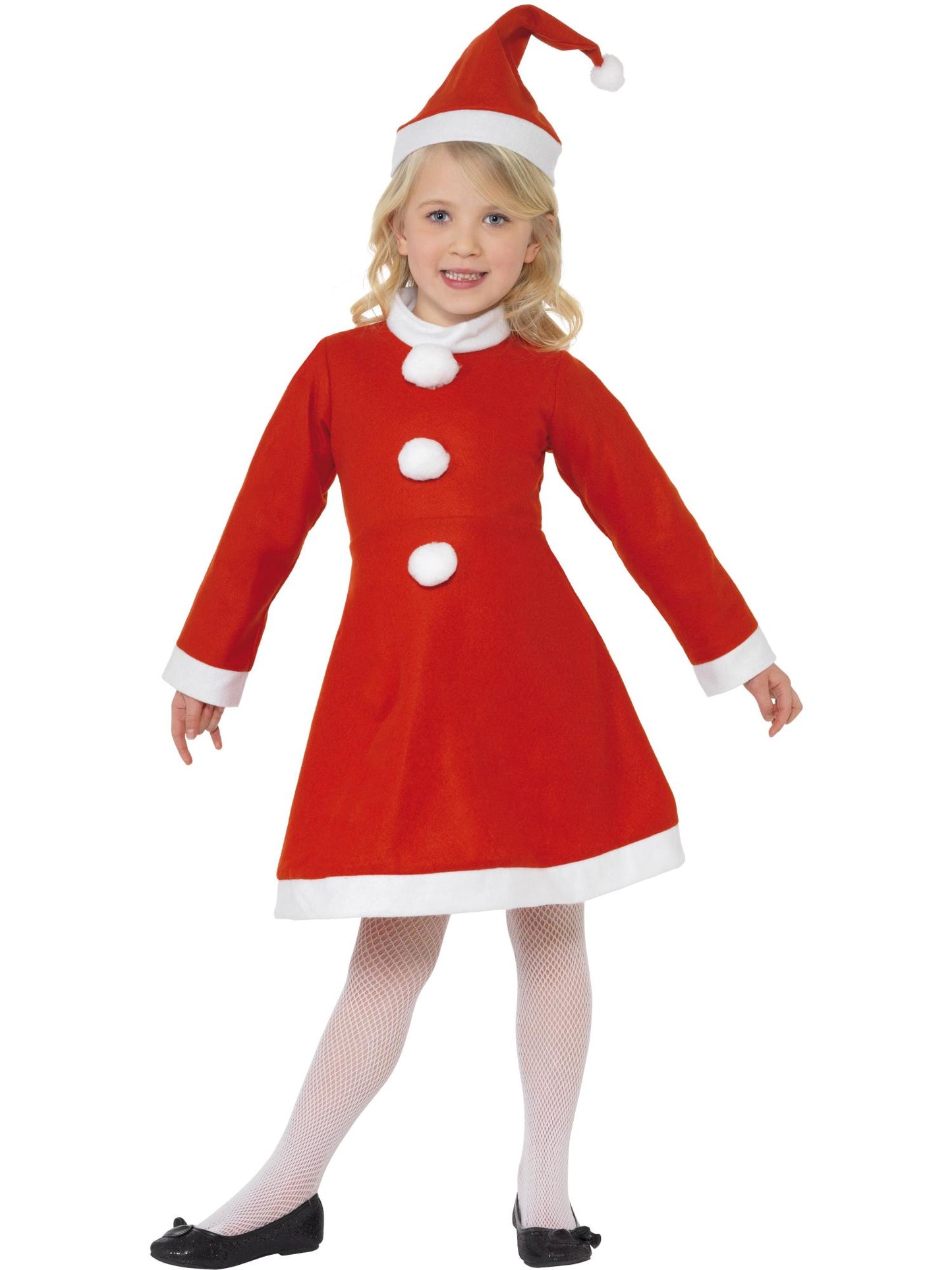 Smiffys Santa Mädchenkostüm, Red CS
