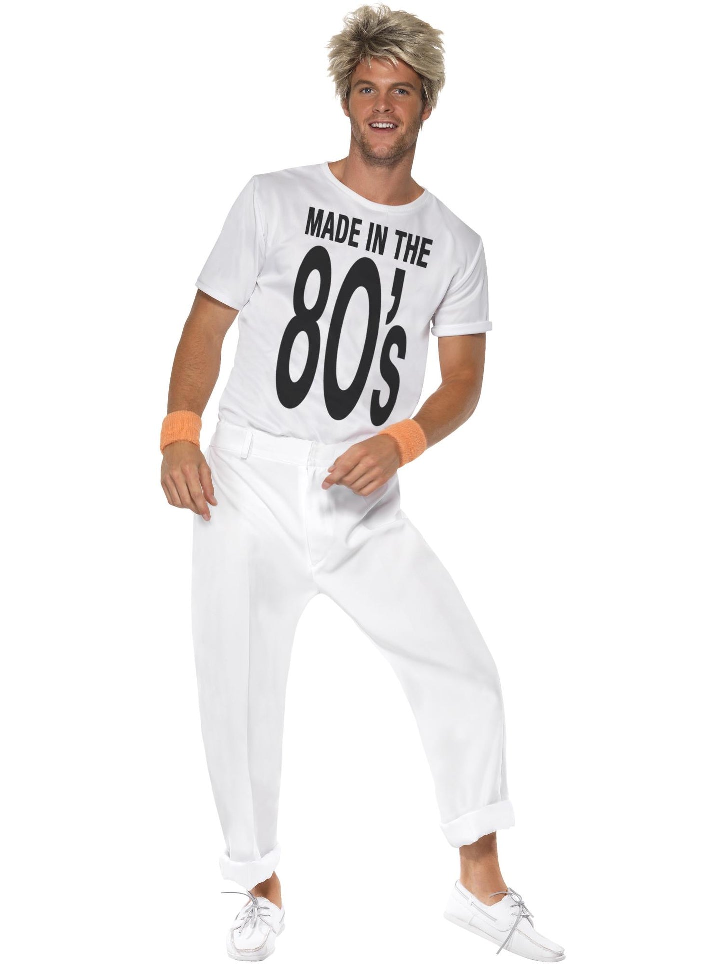Smiffys 1980S Made in 80s Costume, White CS für Unisex