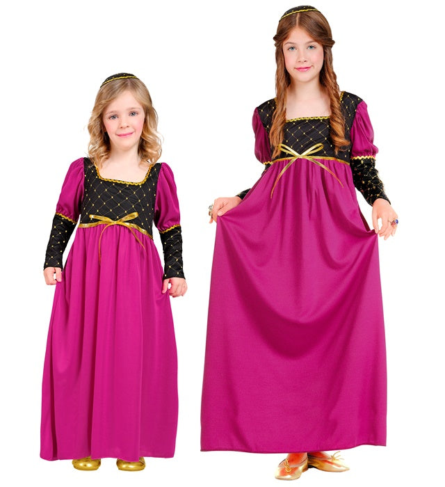 KÖNIGIN Kleid in elegantem Design für Fasnacht und Mottopartys