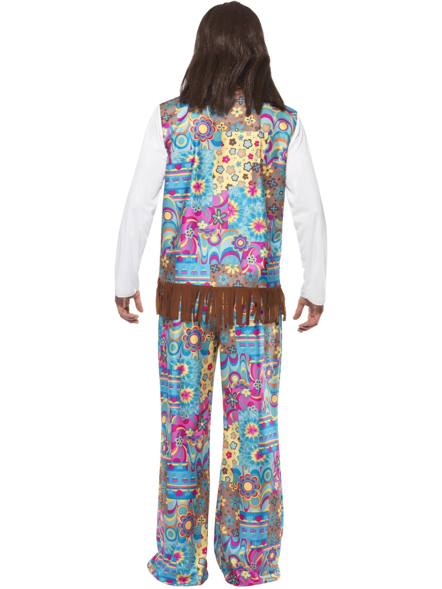 Smiffys Groovy Hippie Costume, Multi-Coloured CS für Unisex