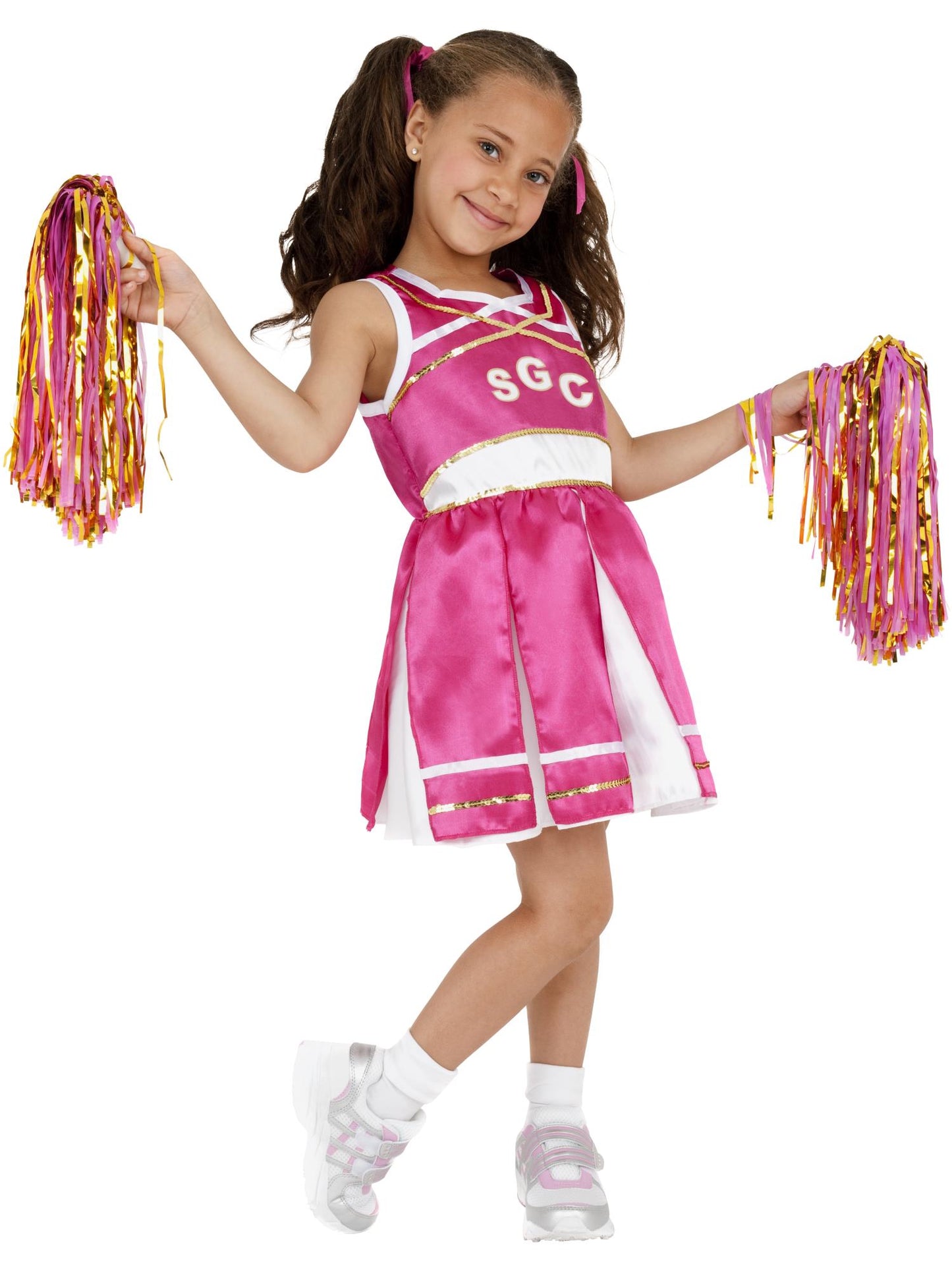 Smiffys Cheerleader Costume, Child, Pink CS für Mädchen