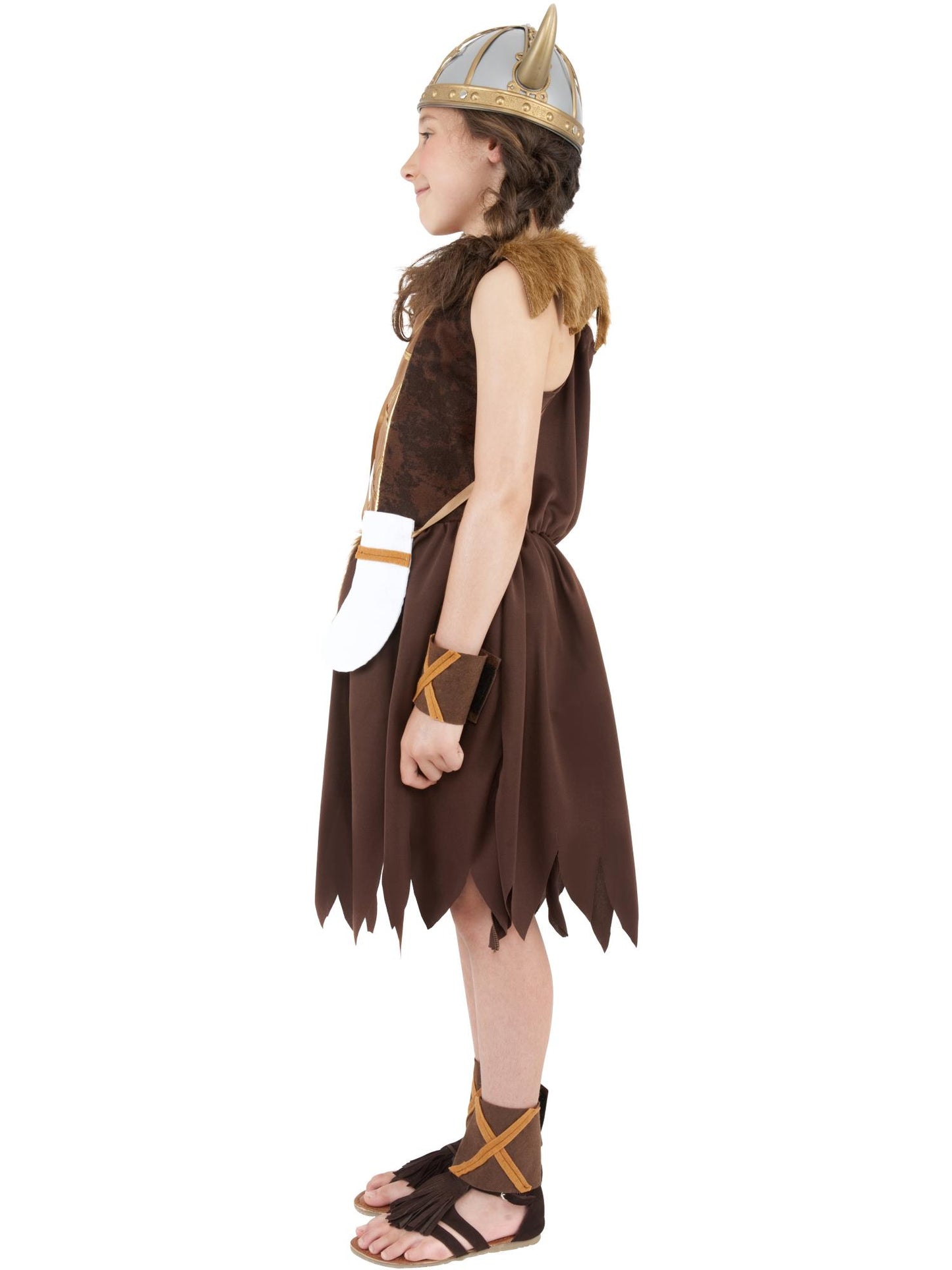 Smiffys Viking Mädchenkostüm, Brown CS