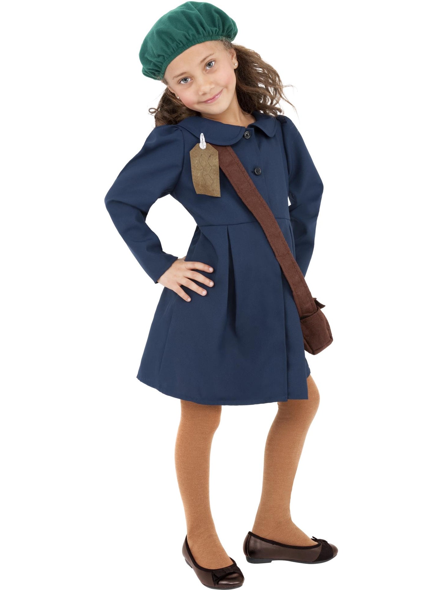 Smiffys 1940S World War II Evacuee Mädchenkostüm, Blue CS