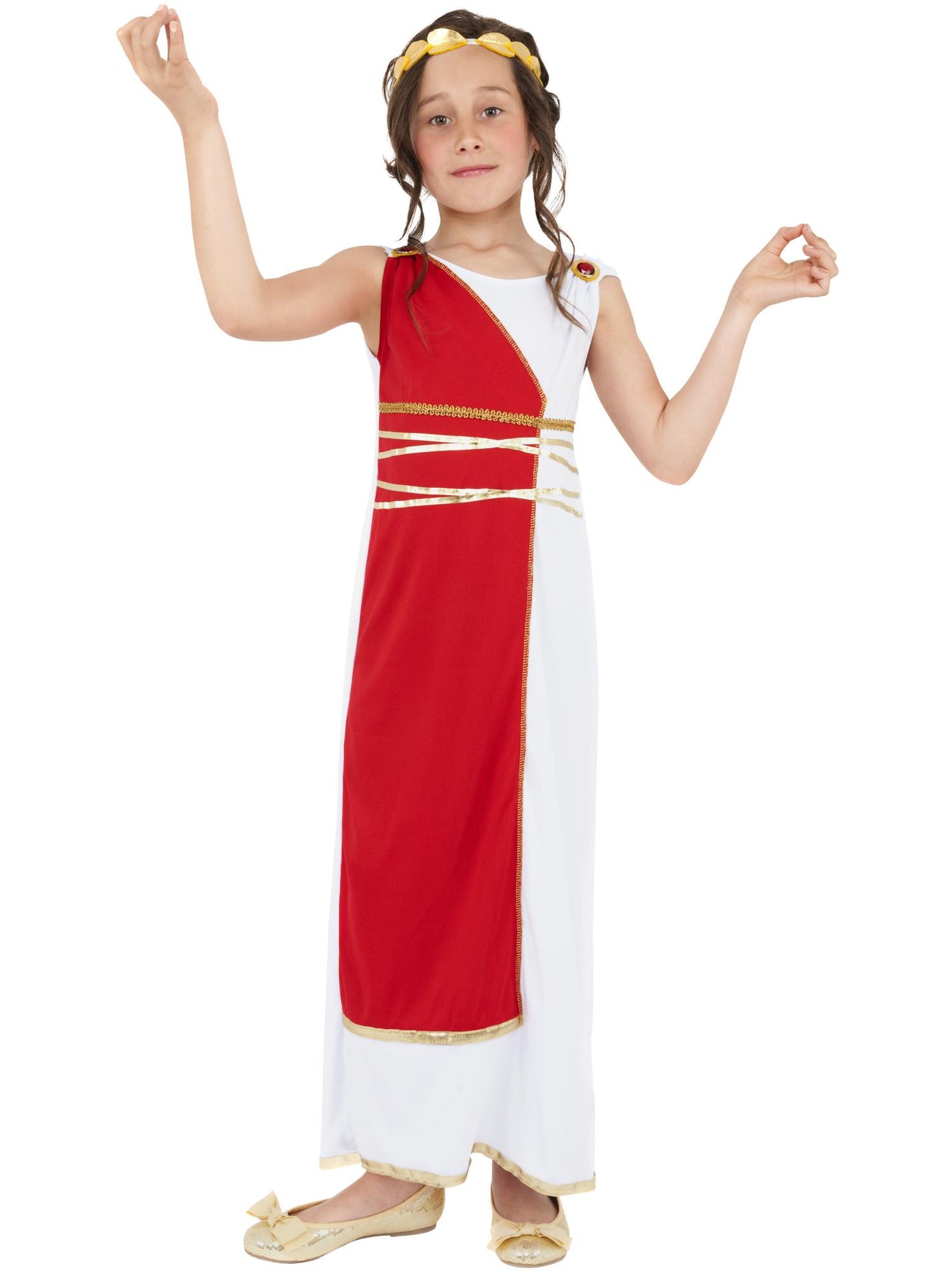 Smiffys GREEK Grecian Mädchenkostüm, Red CS