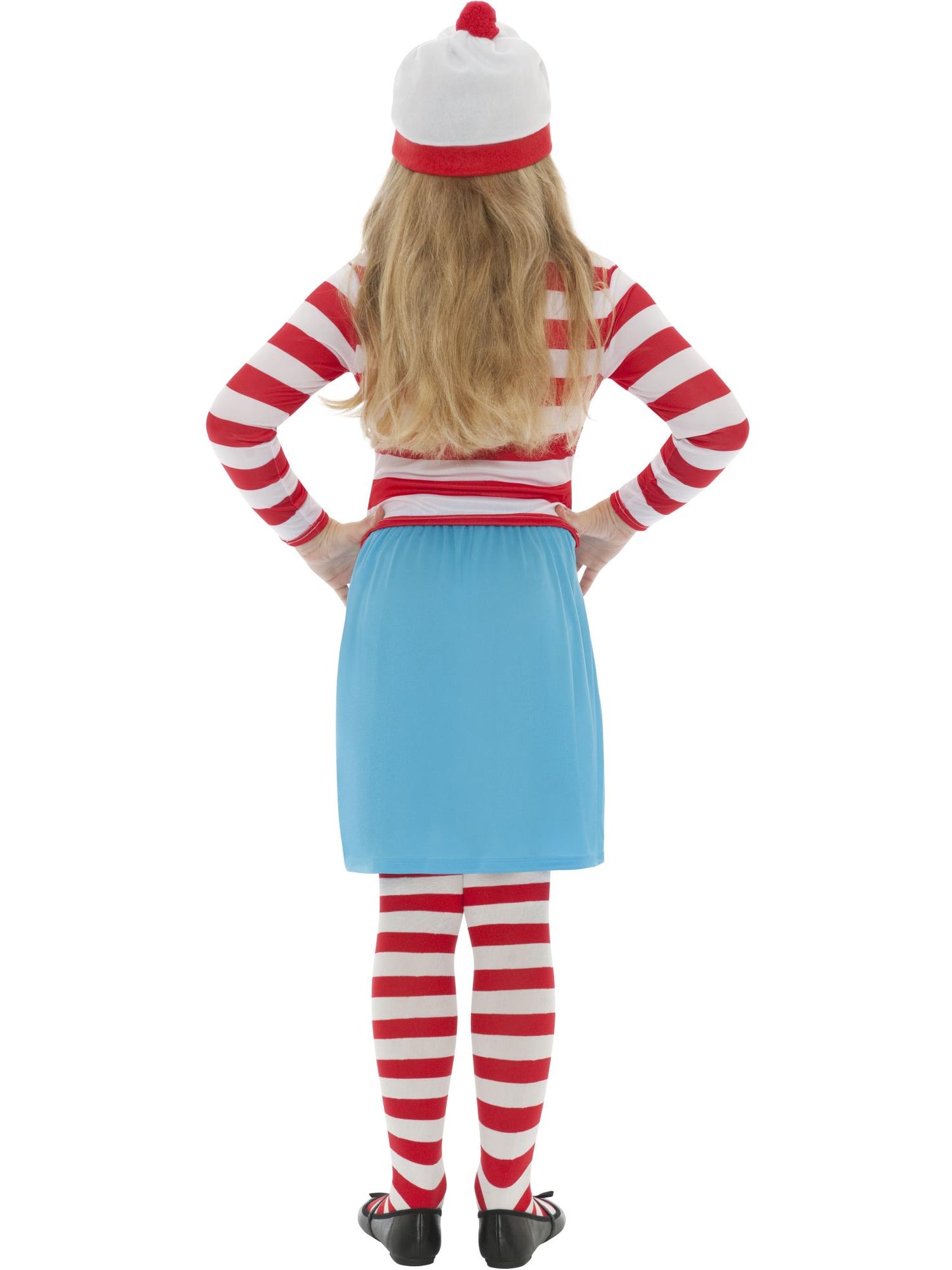 Smiffys Where's Wally? Wenda Kinderkostüm, Red & White CS für Mädchen
