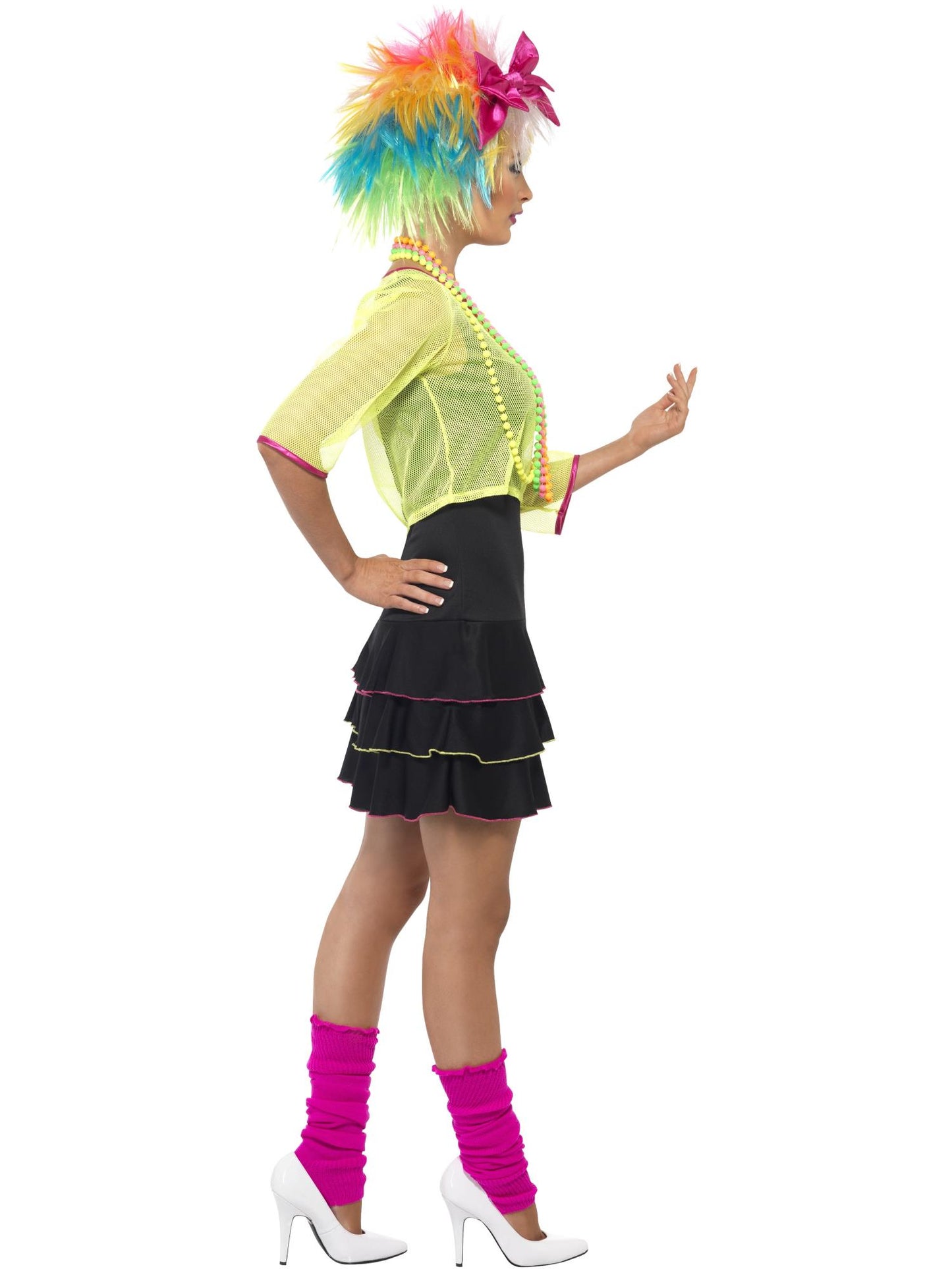 Smiffys 1980S 80s Pop Tart Costume, Black & Yellow CS für Damen