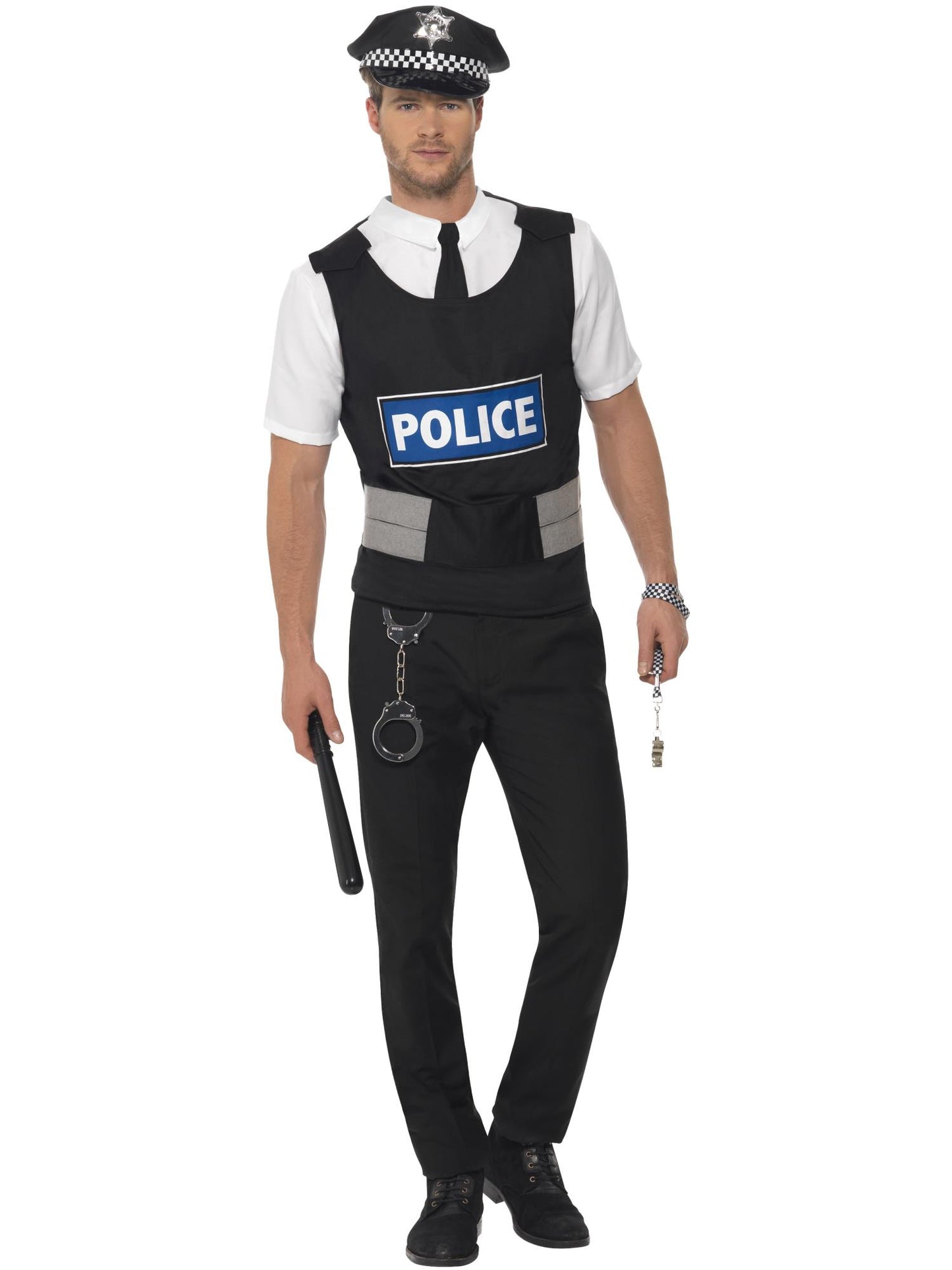 Smiffys COPS&ROBS Policeman Instant Kit, Black CS für Unisex