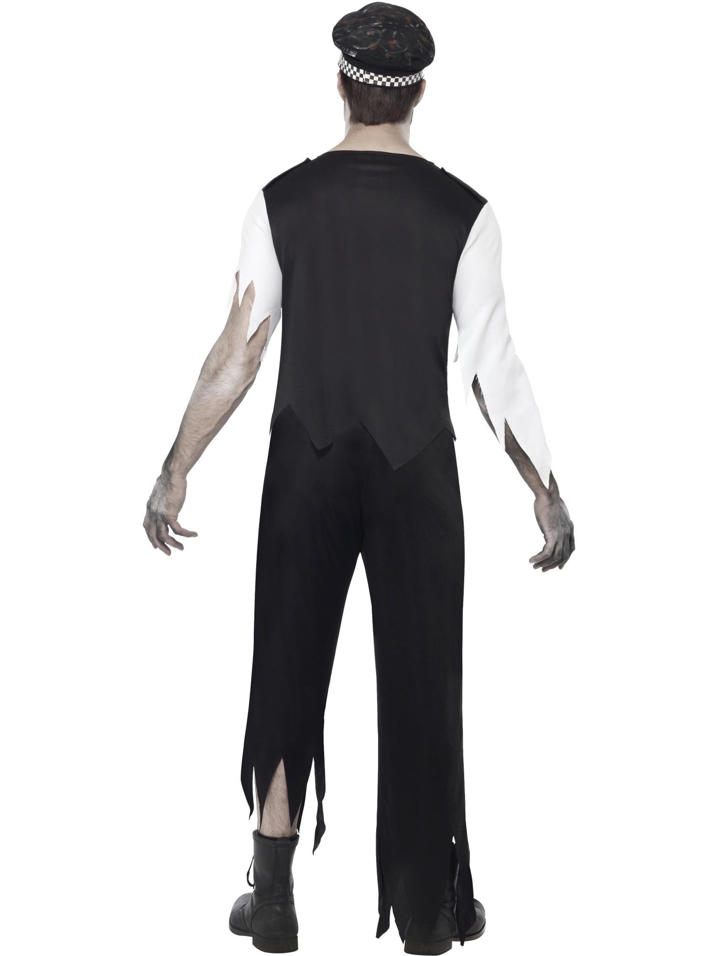 Smiffys Zombie Policeman Costume, Black CS für Unisex