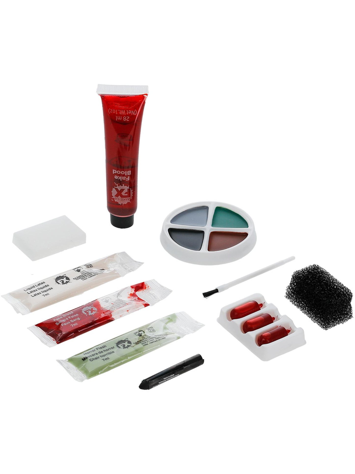 COSMETIC Smiffys Make-Up FX, Complete Zombie Kit, Facepaint CD für Unisex