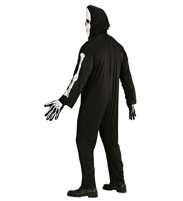 Skelett-Kostüm mit realistischer Maske für Fasnacht und Karneval