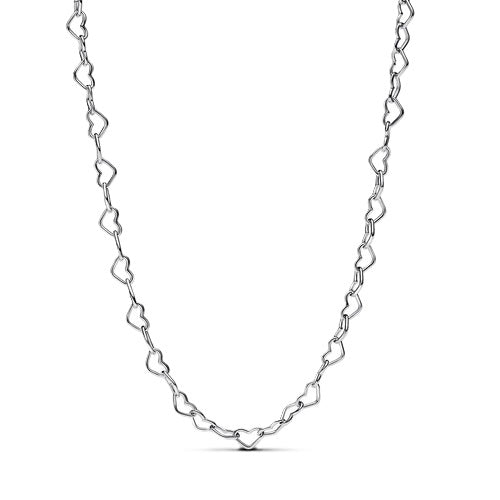 PANDORA JEWELRY Mod. LINKED HEARTS COLLAR NECKLACE - 45 CM