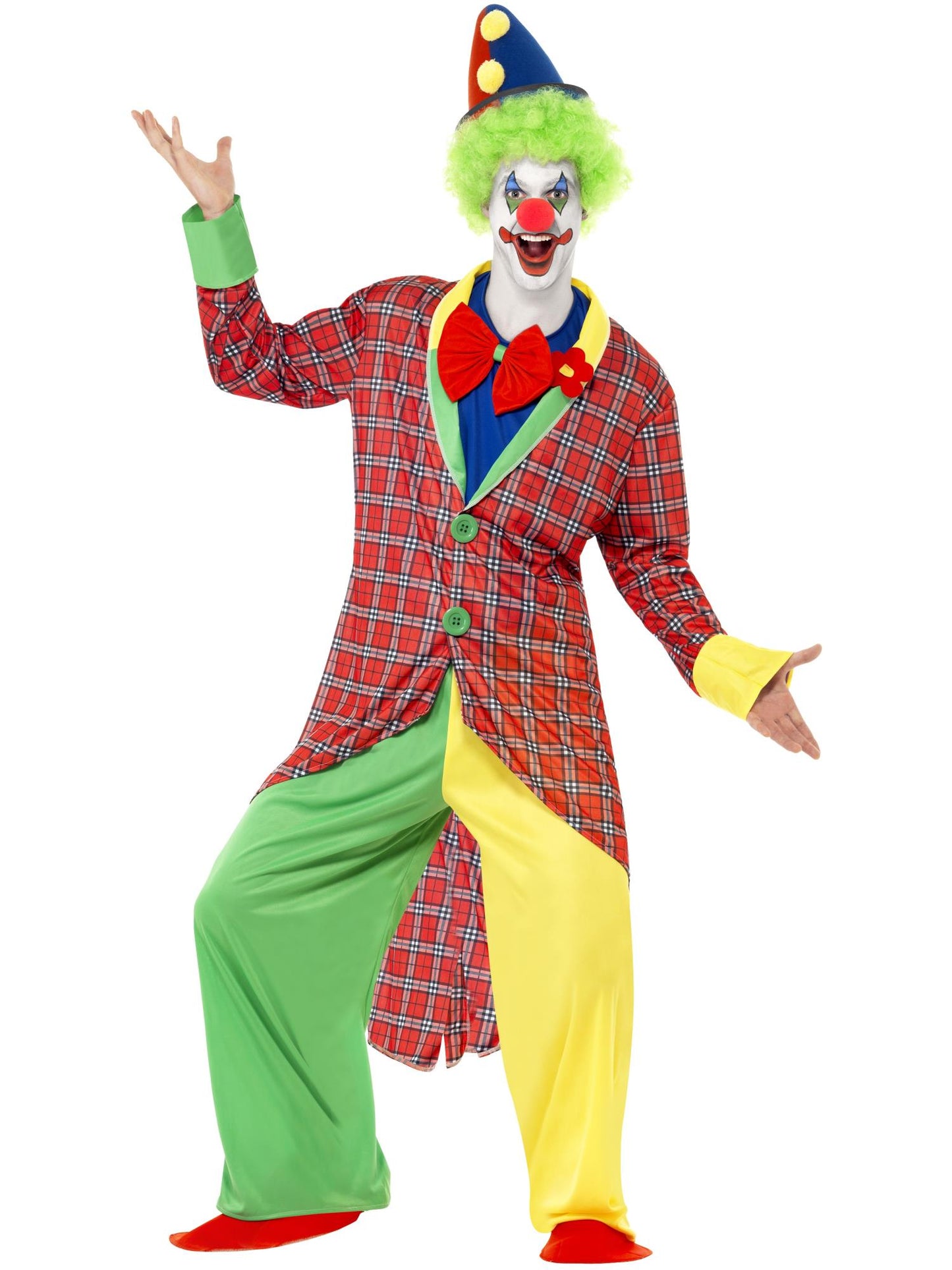 Smiffys Deluxe La Circus Clown Costume, Multi-Coloured CS für Herren