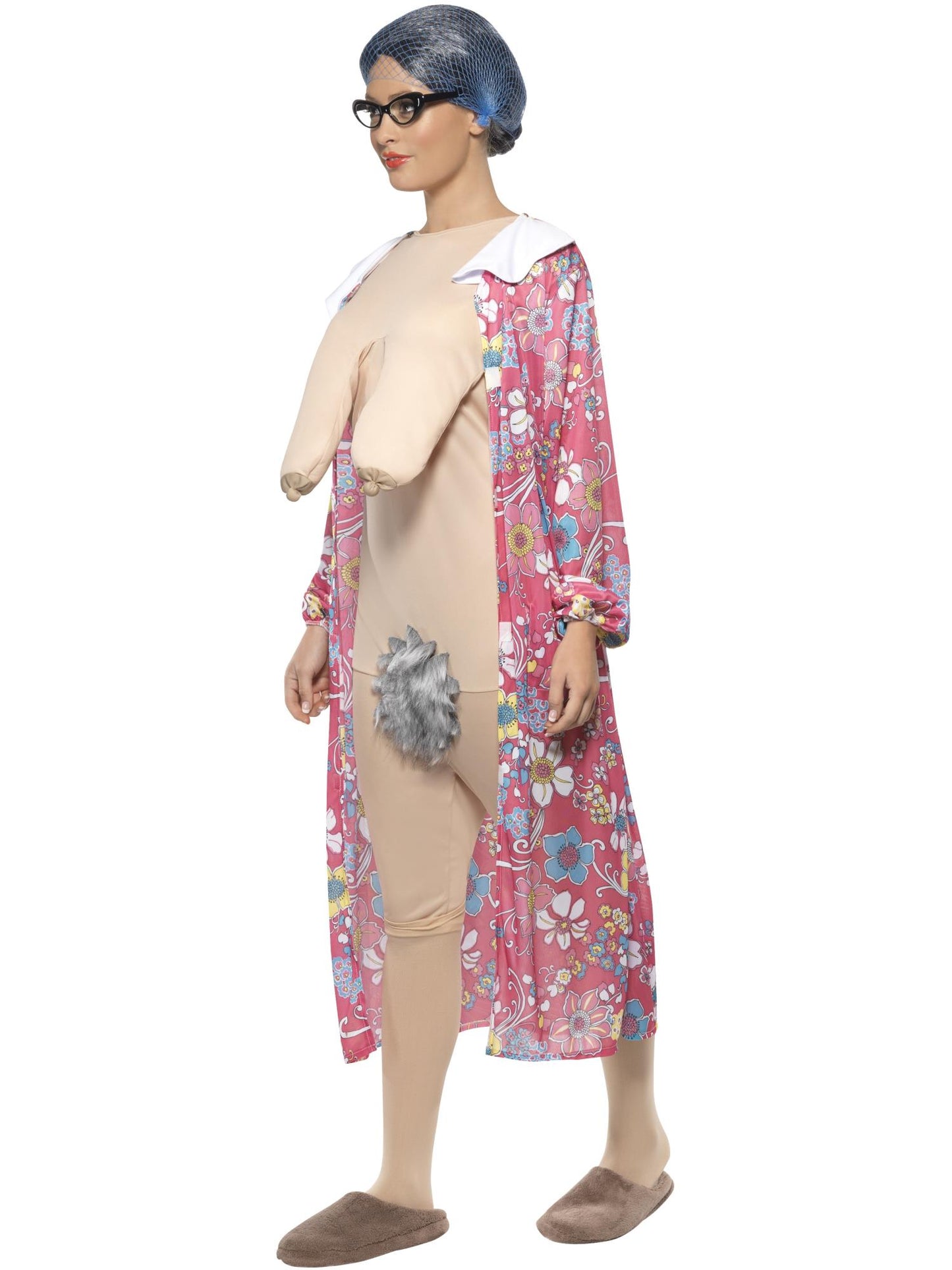 Smiffys COMEDY Gravity Granny Costume, Patterned CS für Unisex