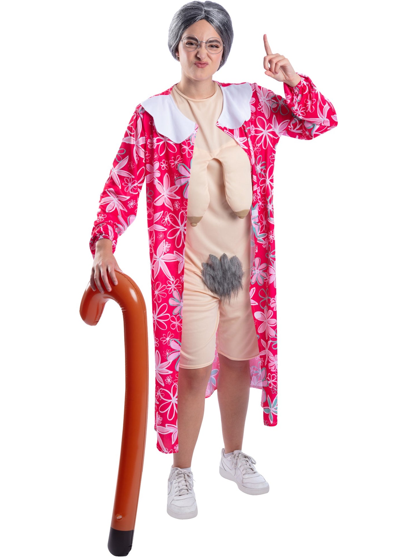 Smiffys COMEDY Gravity Granny Costume, Patterned CS für Unisex