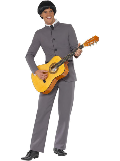 Smiffys MUSICICONS Fab Four Kostüm grau für Herren mit Jacke und Hose – Produktansicht
