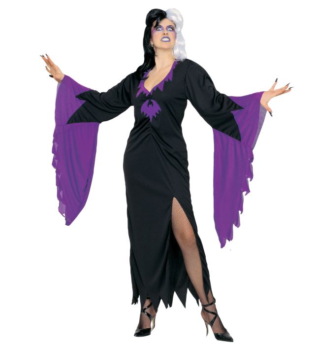 Mortisia-Kleid in elegantem Schwarz für Fasnacht und Karneval
