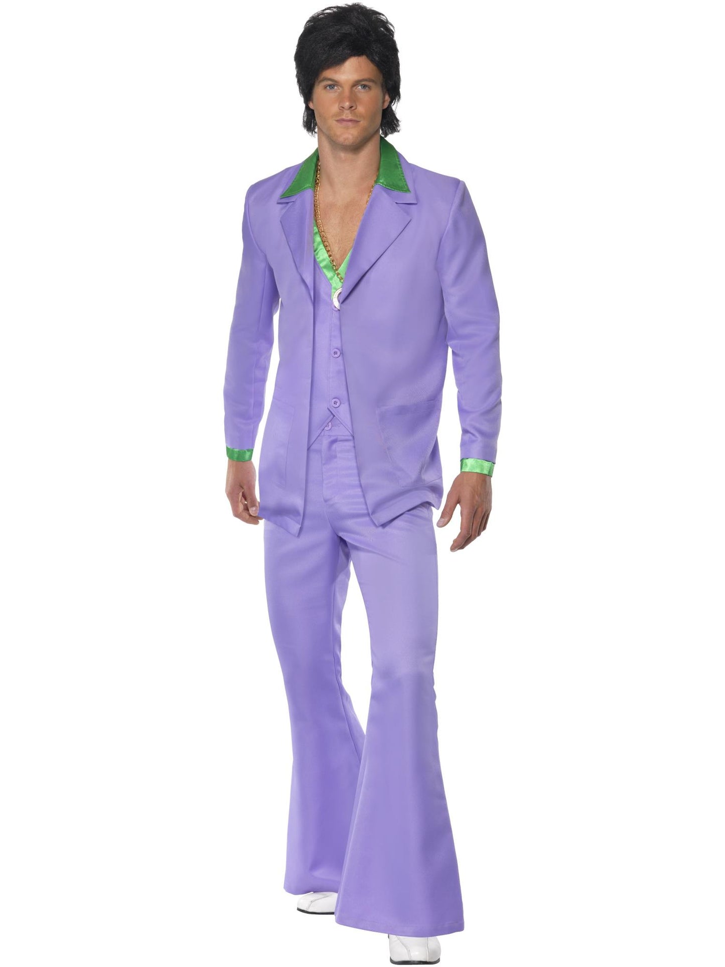 Smiffys 1970S Lavender 70s Suit Costume, Purple CS für Herren
