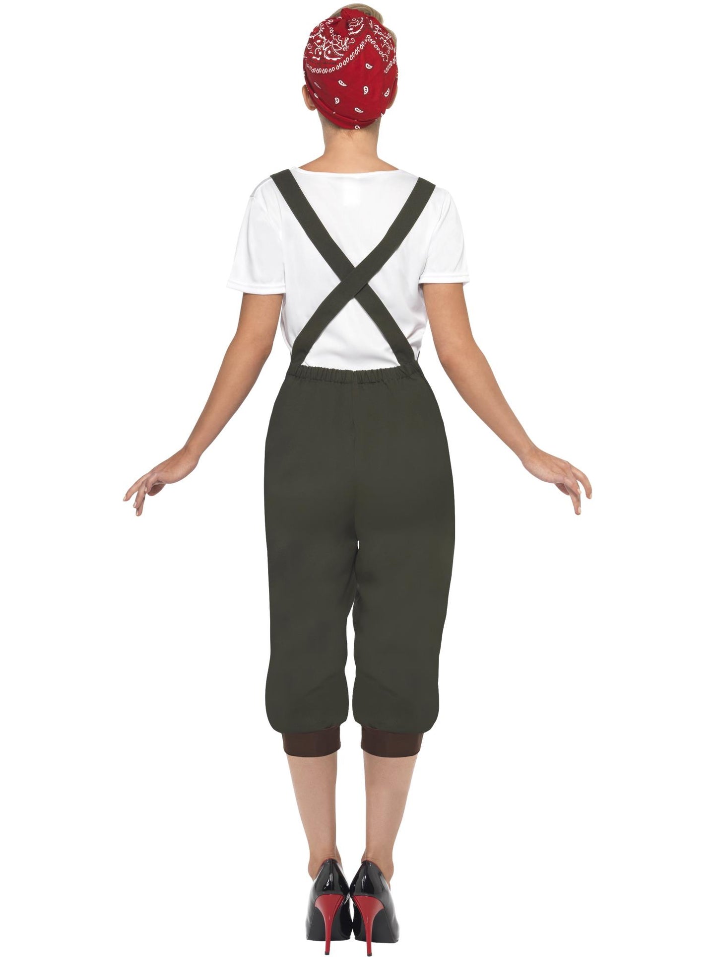Smiffys 1940S WW2 Land Mädchenkostüm, Green CS für Damen