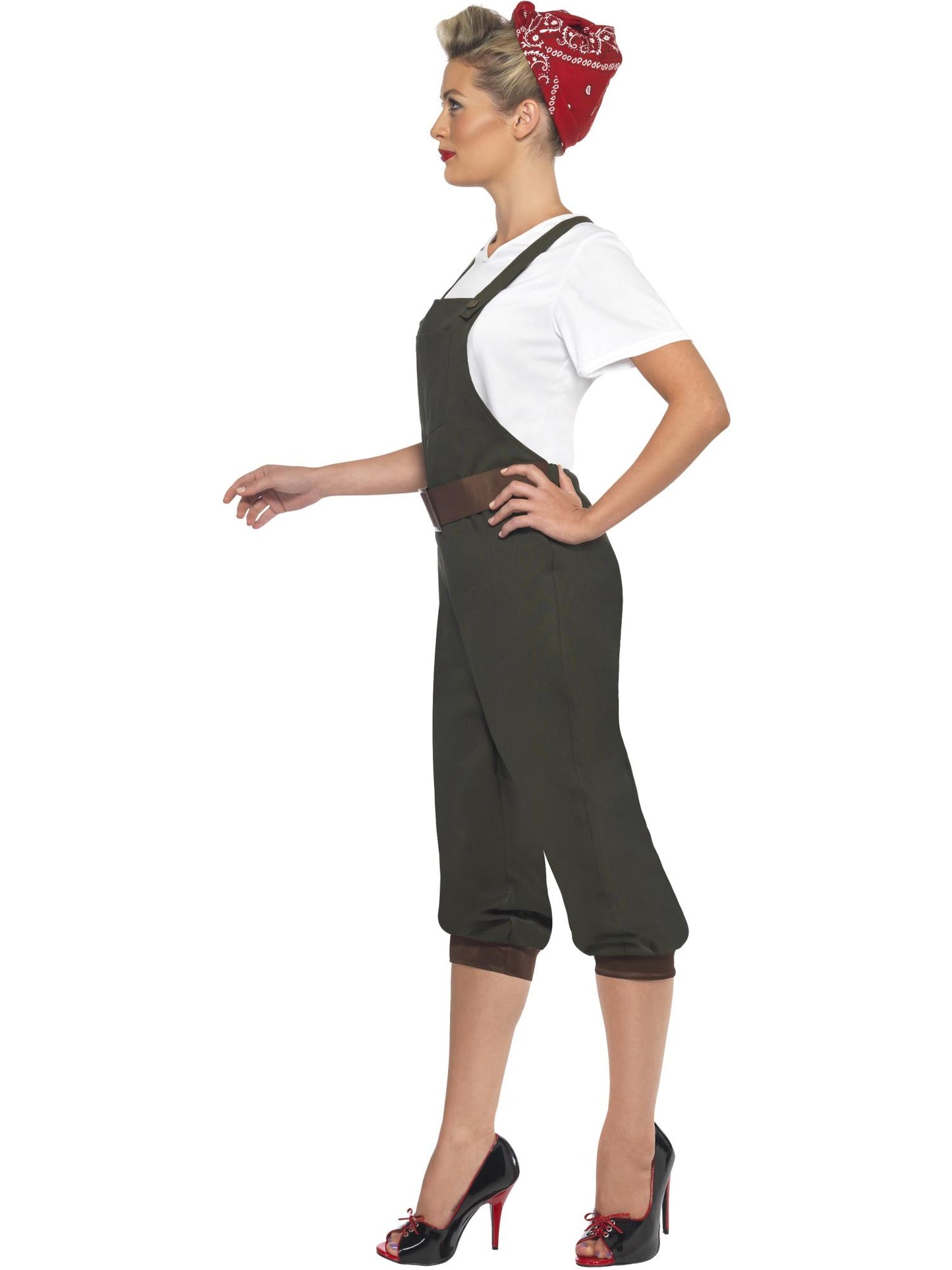 Smiffys 1940S WW2 Land Mädchenkostüm, Green CS für Damen
