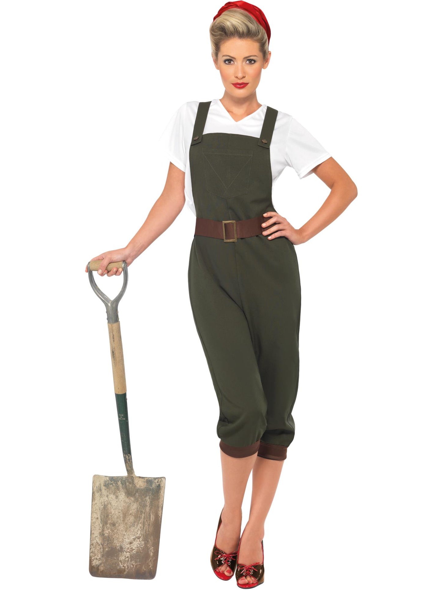 Smiffys 1940S WW2 Land Mädchenkostüm, Green CS für Damen