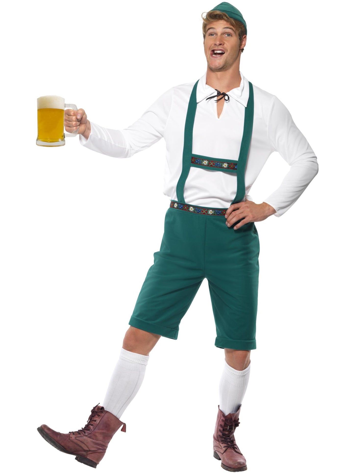Smiffys BAVARIAN Beer Fest Costume, Green CS für Herren