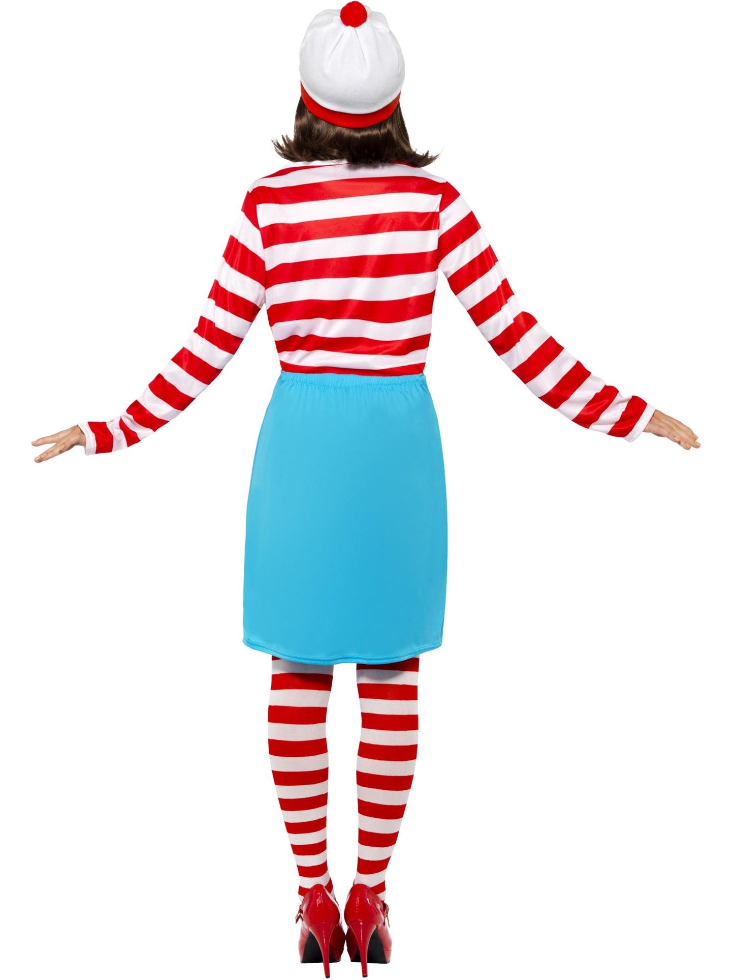 Smiffys Where's Wally? Wenda Costume, Red & White CS für Damen