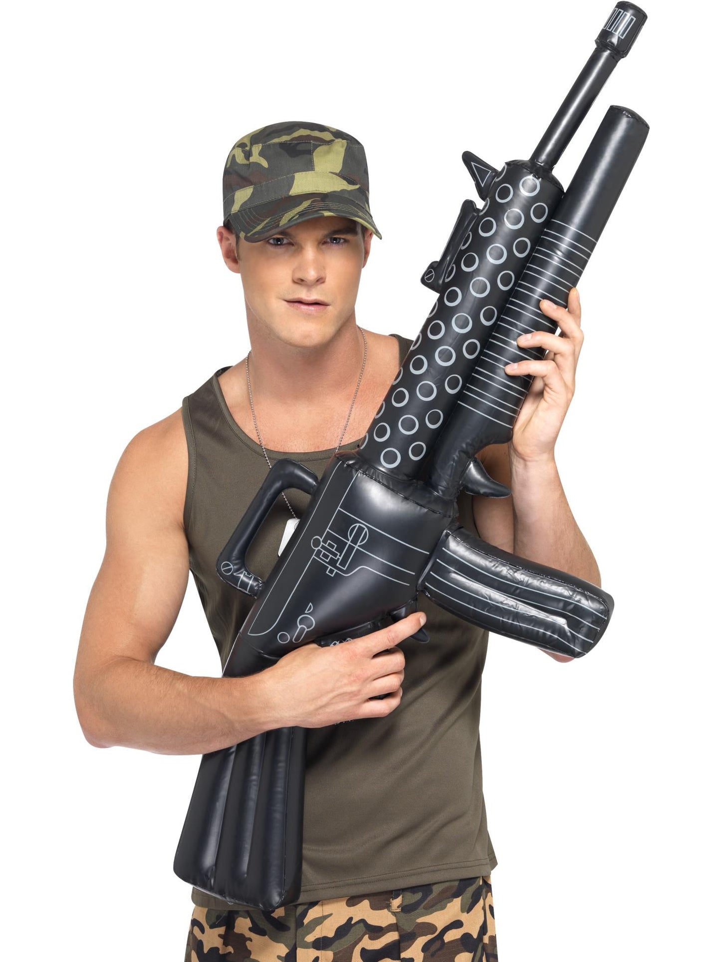 Smiffys Inflatable Machine Gun, Black für Unisex