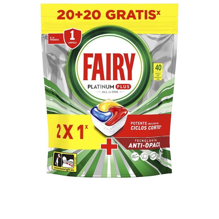 FAIRY FAIRY Platinum Plus Spülmaschinentabs 40 Kapseln Kosmetik