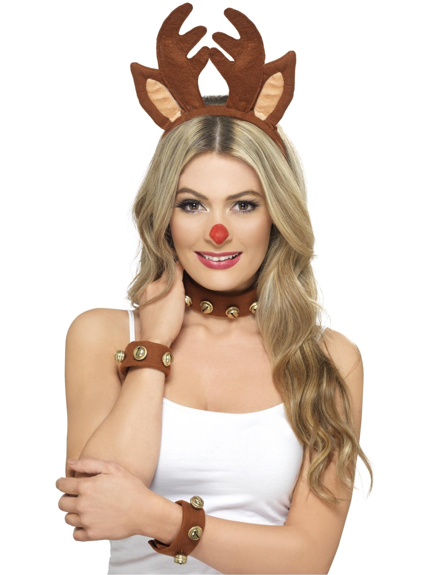 Smiffys XMASCHAR Pin Up Reindeer Kit, Brown AC für Damen