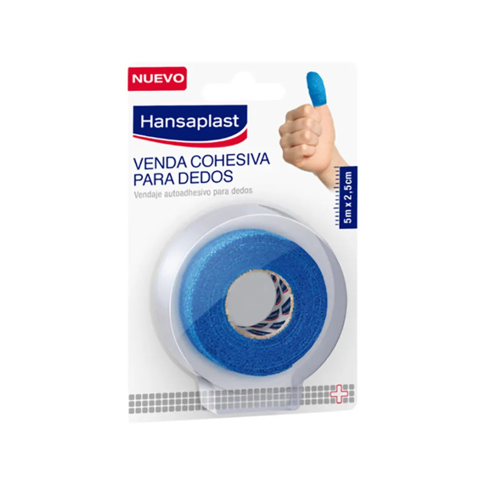 HANSAPLAST HANSAPLAST Blue Finger Cohesive Bandage blau selbsthaftende Fingerbinde Kosmetik