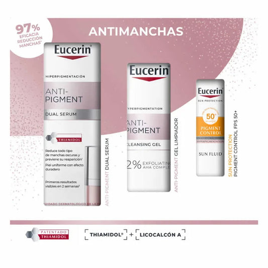 EUCERIN Eucerin Anti Pigment Dual Serum 30 ml Set mit 3 Artikeln zur Hautpflege