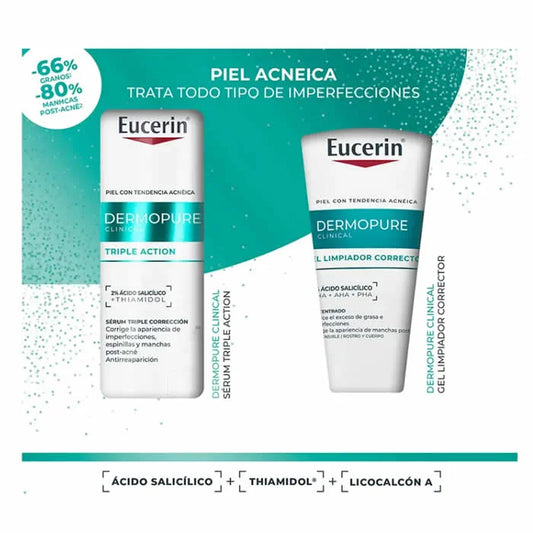 EUCERIN Eucerin Dermopure Triple Action Serum 40 ml Set 2 Artikel Hautpflege