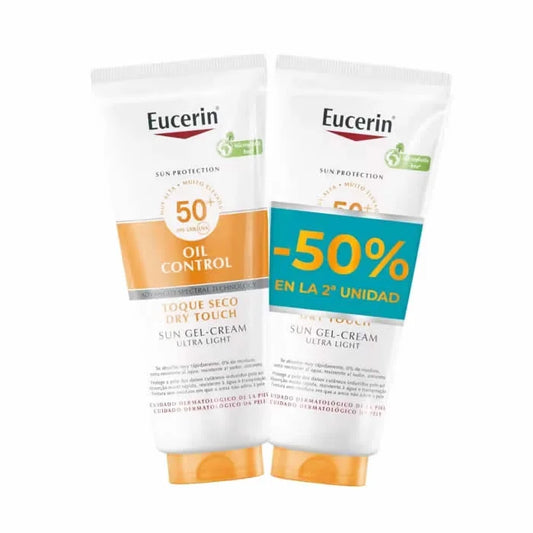 EUCERIN Eucerin Oil Control Dry Touch Sun Gel-Creme Ultra Light 2 x 200 ml Sonnenpflege