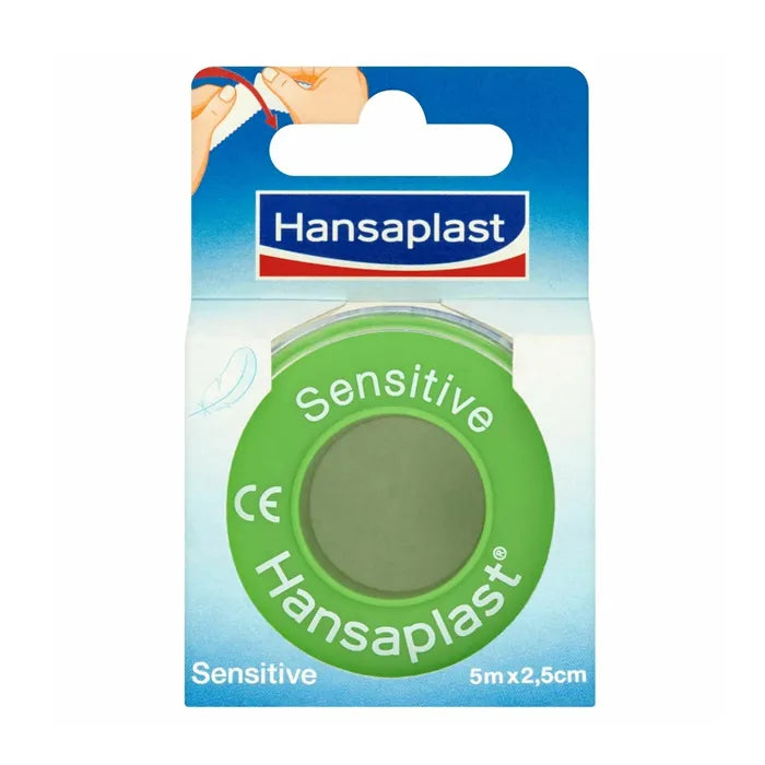 HANSAPLAST HANSAPLAST Sensitiv-Band 5 m x 2,5 cm Hautfreundliches Pflasterverband Kosmetik