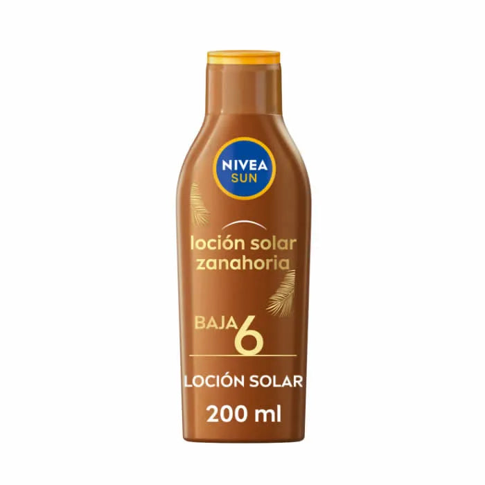 NIVEA NIVEA Sun Lotion Milchkarotte SPF 6 200 ml Sonnenschutzmilch Bodylotion