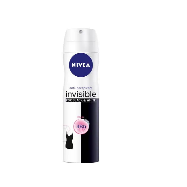 NIVEA NIVEA Invisible For Black & White Clear Spray 200 ml Deodorant Schutz Kosmetik