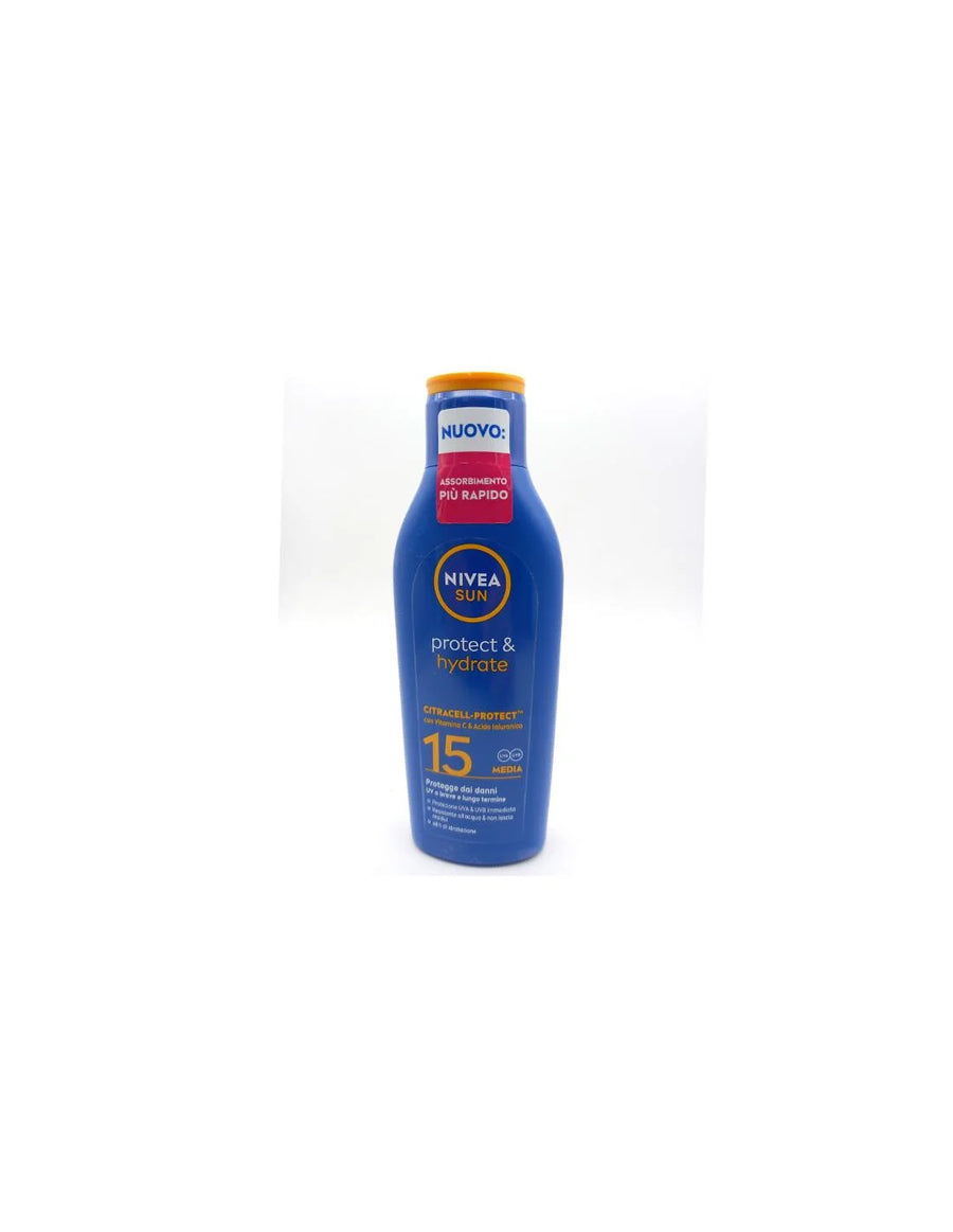 NIVEA NIVEA Sun Leche Solar SPF 15 200 ml Sonnenschutz und Feuchtigkeitsschutz Sonnenpflege