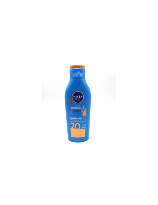 NIVEA NIVEA Sun Protege y Broncea Sonnenmilch SPF 20 200 ml Sonnenpflege