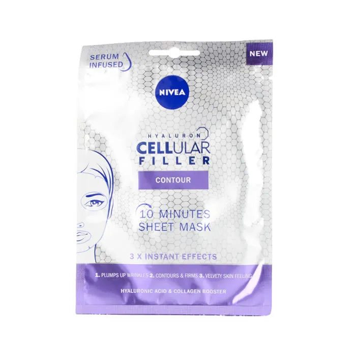 NIVEA Hyaluron Cellular Filler Contour Gesichtsmaske für die Gesichtskontur
